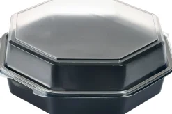 Octaview® 230 x 230 x 80 mm Schwarz ungeteilt