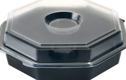 Octaview® mit Glas 230 x 230 x 70 mm Schwarz ungeteilt