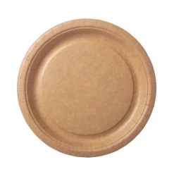 Pappteller Ø 22 cm Braun
