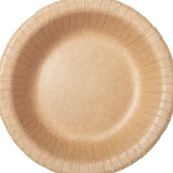 Papptellertief 50 cl Braun ungeteilt