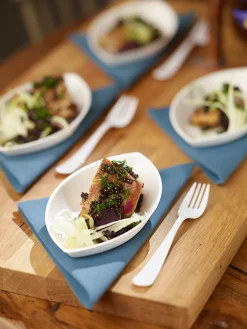 Piatto Bagasse 140 ml Weiß