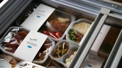 PP Schale Take-Away 250 x 159 x 48 mm Transparent 3-Teilung