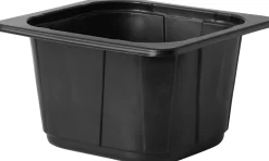 PP-Schale 1/6 GN 176 x 162 x 100 mm Schwarz ungeteilt