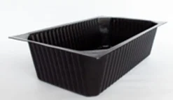 PP-Schale 1/4 GN 265 x 162 x 70 mm Schwarz ungeteilt