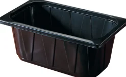 PP-Schale 1/4 GN 265 x 161 x 100 mm Schwarz ungeteilt