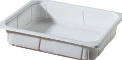 PP-Schale 1/2 GN 325 x 265 x 60 mm Weiß ungeteilt