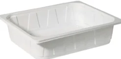 PP-Schale 1/2 GN 325 x 265 x 80 mm Weiß ungeteilt