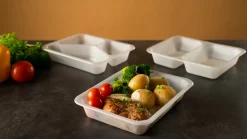 PP-Schale Caterline 227 x 178 x 40 mm Transparent 2-Teilung