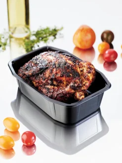 PP-Schale HMR 215 x 148 x 70 mm Schwarz ungeteilt