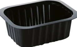 PP-Schälchen 138 x 114 x 53 mm Schwarz ungeteilt