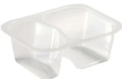 PP-Schälchen 138 x 114 x 53 mm Transparent 2-Teilung