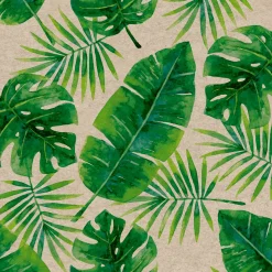 Recycling-Tissue Serviette 33 x 33 cm Tropical Leaves 2-lagig