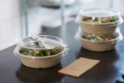 Salatschale Bagasse 900 ml Braun ungeteilt