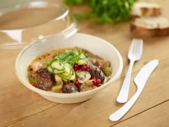 Salatschale Bagasse 800 ml Braun ungeteilt