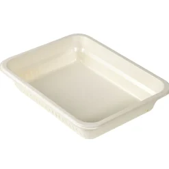 Schale Faser 227 x 178 x 45 mm Natürlich ungeteilt