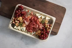 Servierplatte, Bagasse 460 x 300 x 25 mm Braun