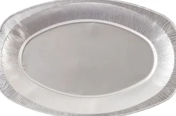 Servierplatte, oval Silver 35 x 24 cm Silber