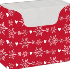 Serviettenboxen 33 x 33 cm Winter Flakes 1-lagig