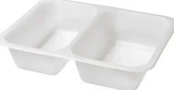 Siegelschale Caterline 227 x 178 x 50 mm Weiß 2-Teilung