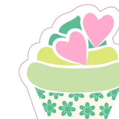 Silhouettes Airlaid Serviette 33 cm Heart Cake