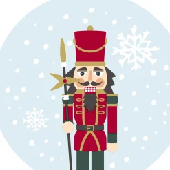 Silhouettes Airlaid Serviette 33 x 33 cm Snowy Nutcracker