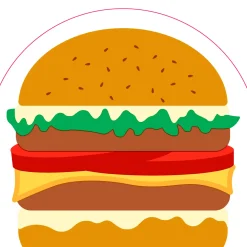 Silhouettes Airlaid Serviette 33 cm Burger