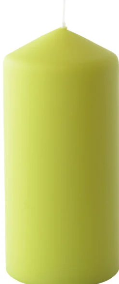 Stumpenkerze matt 150 x Ø 70 mm 50 Std. Kiwi