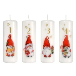 Stumpenkerzen 14 Std. Weiß