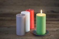 Stumpenkerzen 150 x Ø 70 mm 50 Std. Grün