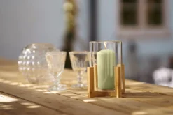 Stumpenkerzen 150 x Ø 70 mm 62 Std. Mint Blue