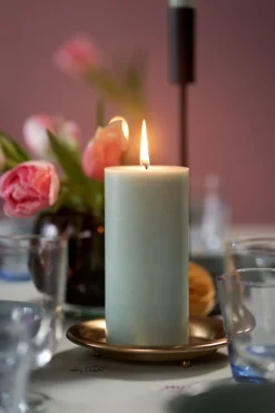 Stumpenkerzen 150 x Ø 70 mm 62 Std. Leicht Blau