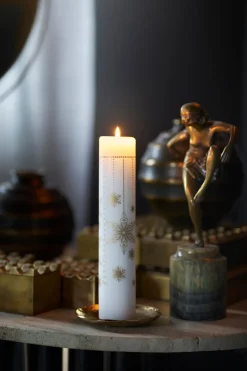 Stumpenkerzen 50 x 250mm 62 Std. Weiß