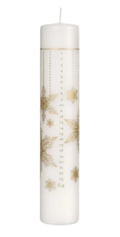 Stumpenkerzen 50 x 250mm 62 Std. Weiß