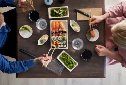 Sushi Box Slim Long Braun