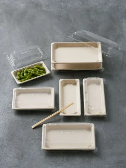 Sushi Deckel Medium 390 ml Transparent