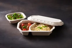 Take-Away Fibre Deckel 256 x 165 x 19 Braun