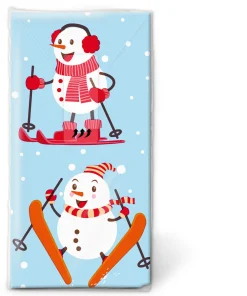 Taschentücher 21,5 x 22 cm Active Snowmen