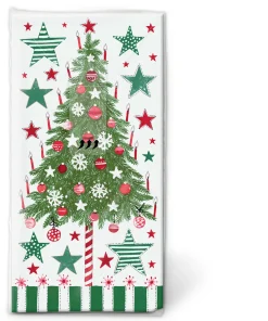 Taschentücher 21,5 x 22 cm Decorated Tree