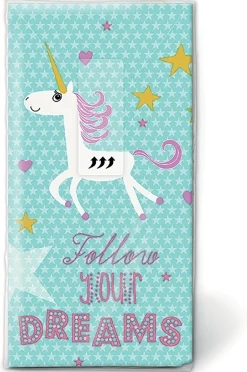 Taschentücher 21,5 x 22 cm Follow Your Dreams