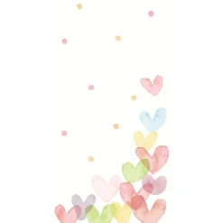 Taschentücher 21,5 x 22 cm Hearts Pastel