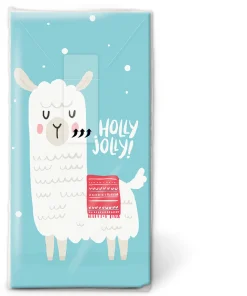 Taschentücher 21,5 x 22 cm Holly Jolly