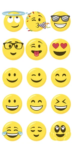 Taschentücher 21,5 x 22 cm Smileys