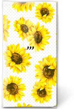 Taschentücher 21,5 x 22 cm Sunflower Garden