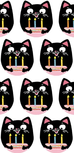 Taschentücker 21,5 x 22 cm Party Cat