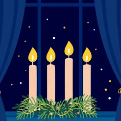 Tissue-Serviette 33 x 33 cm Advent Night 3-lagig