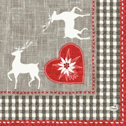 Tissue-Serviette 33 x 33 cm Alpenchic 3-lagig