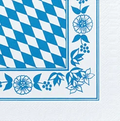 Tissue-Serviette 33 x 33 cm Bayernraute 3-lagig