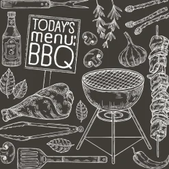 Tissue-Serviette 33 x 33 cm Bbq Today 3-lagig