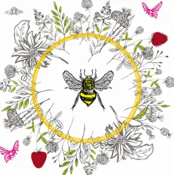 Tissue-Serviette 33 x 33 cm Bee Loved 3-lagig