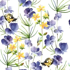 Tissue-Serviette 33 x 33 cm Blue Blossoms 3-lagig